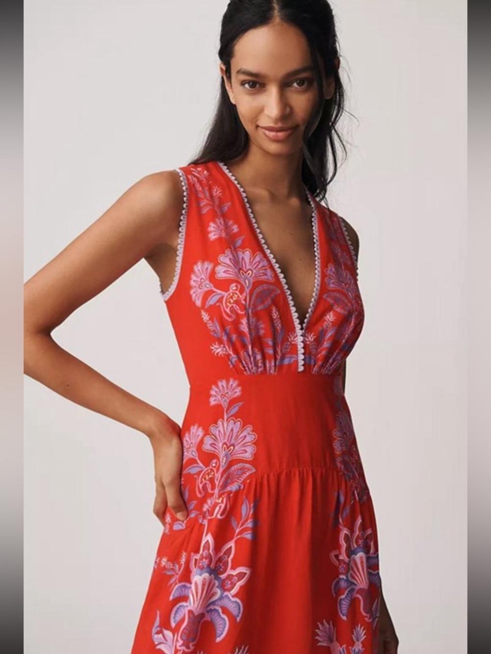 Farm Rio Porcelain Garden Dress Size Medium NWT $298 - Picture 2 of 3